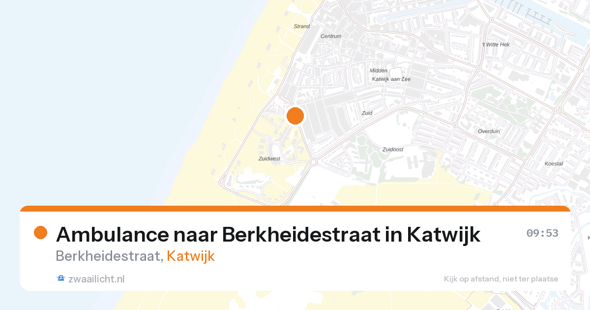 Ambulance naar Berkheidestraat in Katwijk — 11 mrt 2026