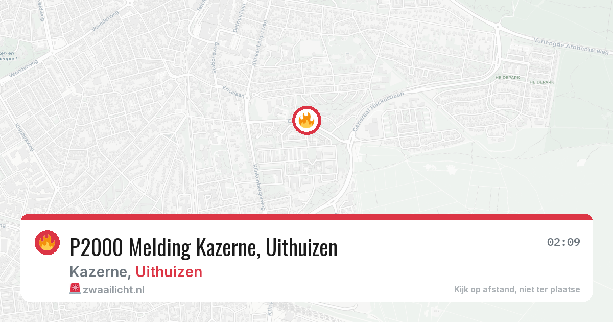 P2000 Melding Kazerne, Uithuizen — 28 jun 2026