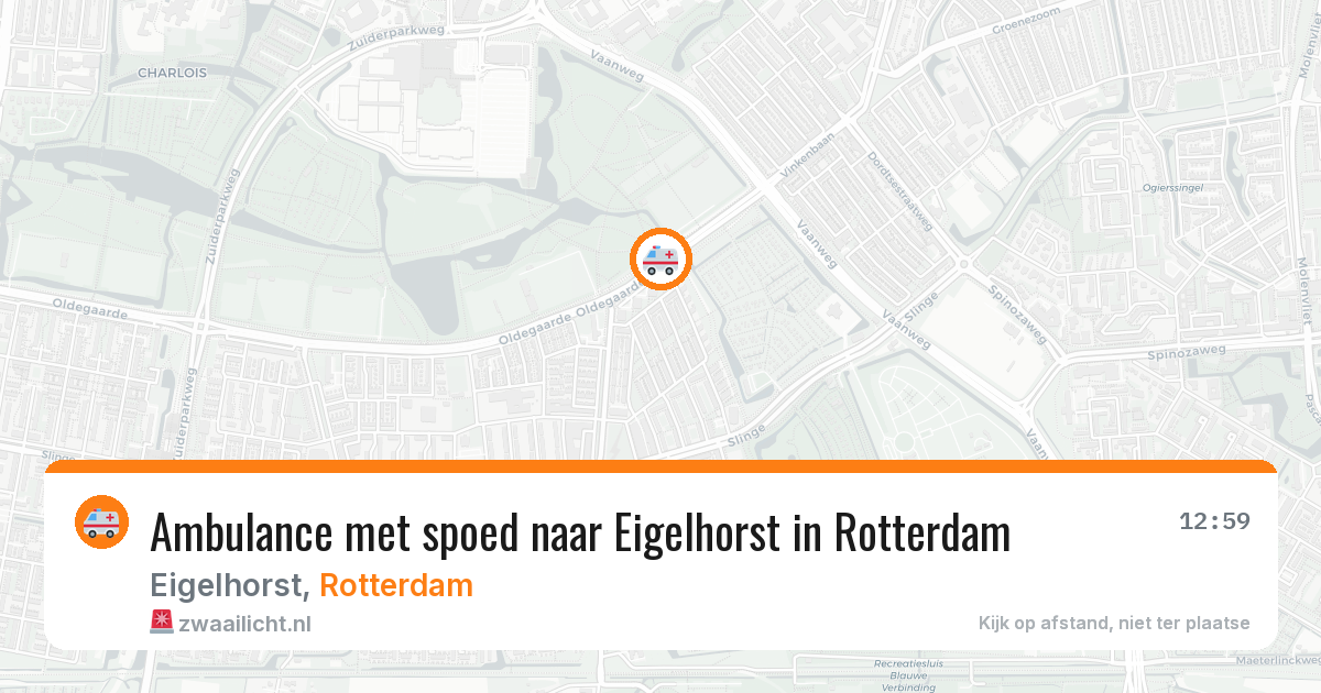 Ambulance met spoed naar Eigelhorst in Rotterdam — 24 jun 2026