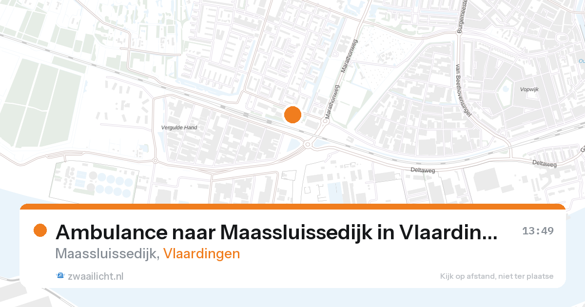 Ambulance naar Maassluissedijk in Vlaardingen — 20 apr 2026