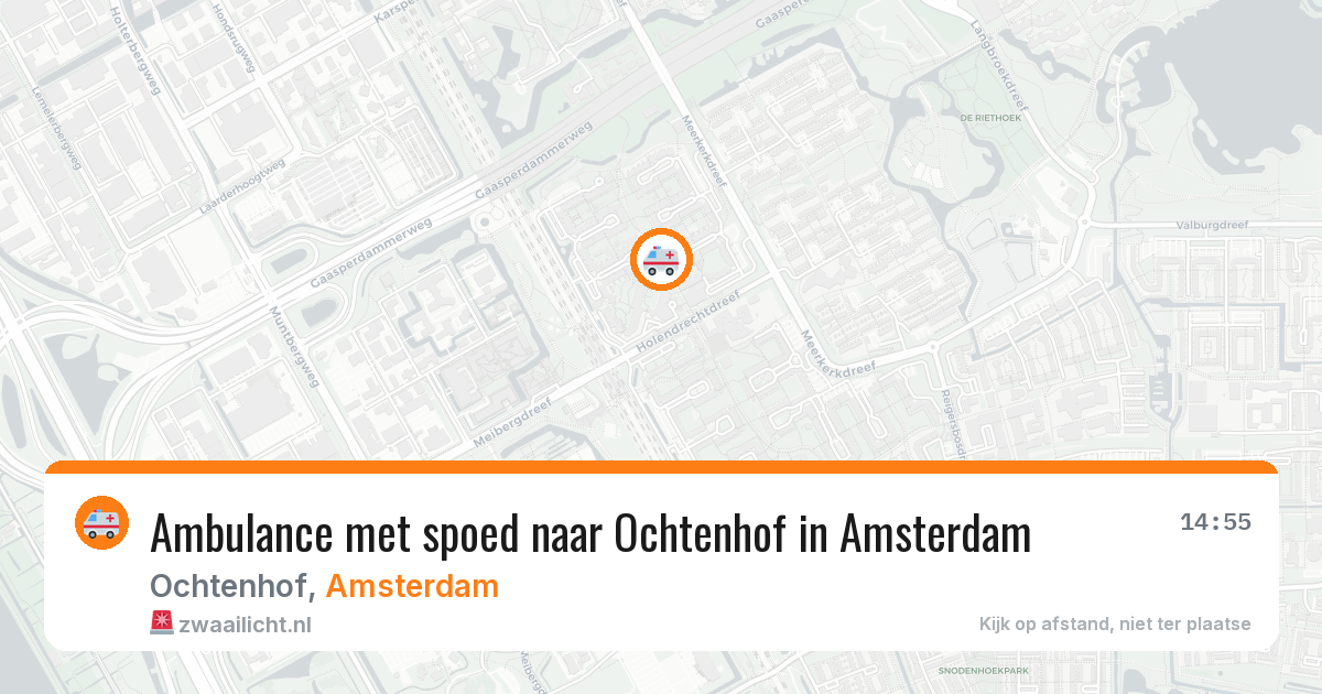 Ambulance met spoed naar Ochtenhof in Amsterdam — 6 jun 2026