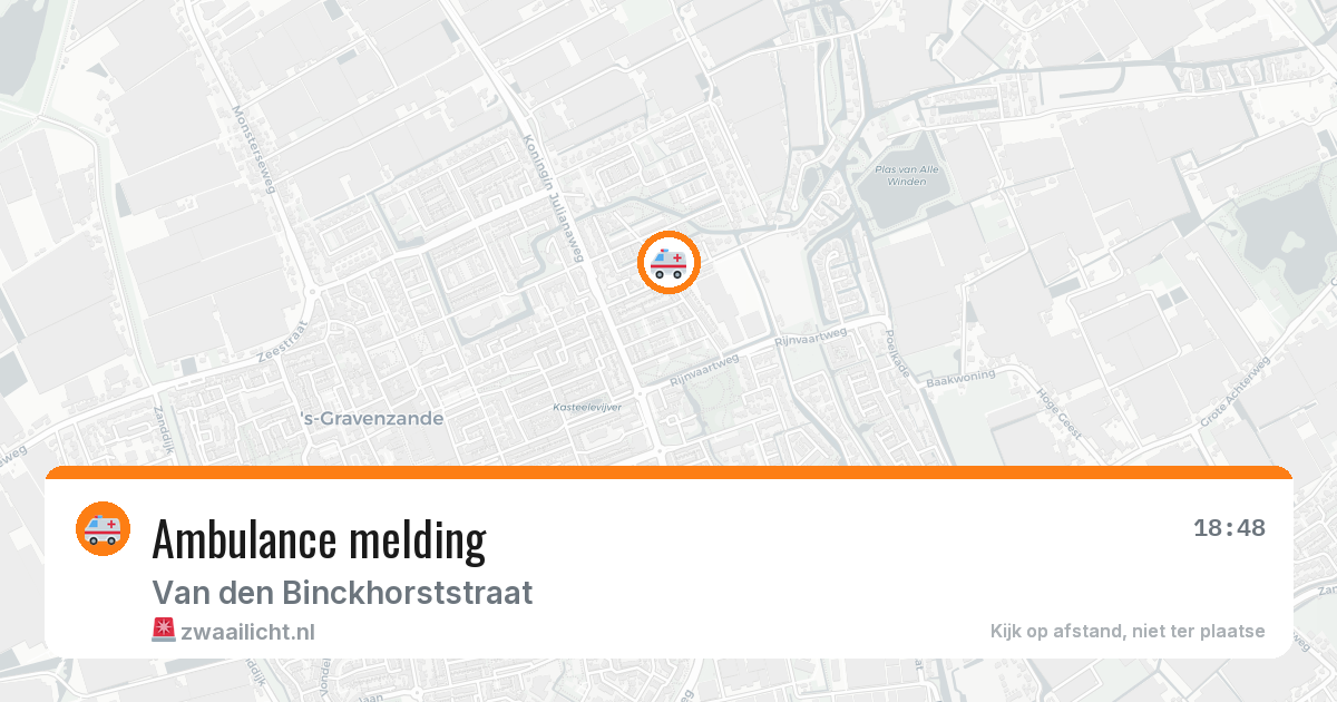 Ambulance melding — 8 jul 2026