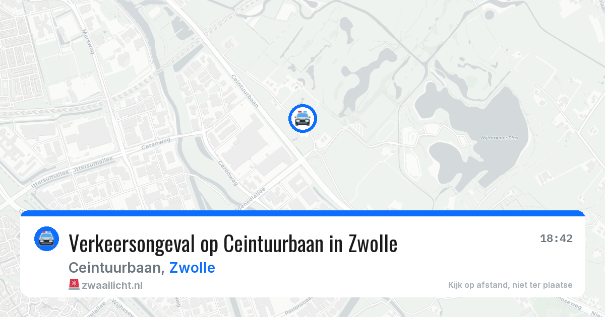 Verkeersongeval op Ceintuurbaan in Zwolle — 30 jun 2026