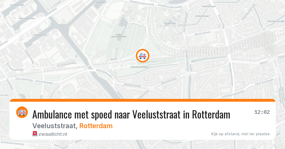 Ambulance met spoed naar Veeluststraat in Rotterdam — 6 apr 2026