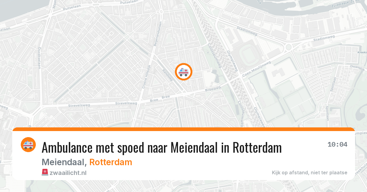 Ambulance met spoed naar Meiendaal in Rotterdam — 2 mei 2026