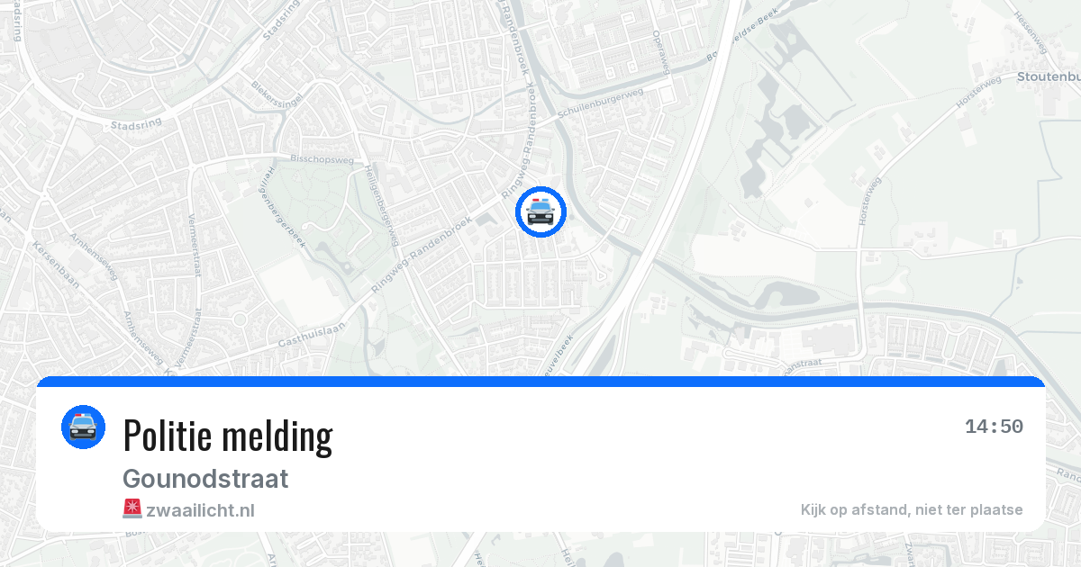 Politie melding — 1 aug 2026