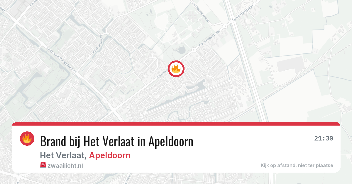 Brand bij Het Verlaat in Apeldoorn — 15 jun 2026