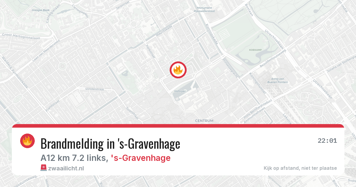 Brandmelding in 's-Gravenhage — 4 jul 2026