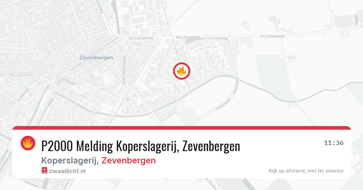P2000 Melding Koperslagerij, Zevenbergen — 30 jan 2026