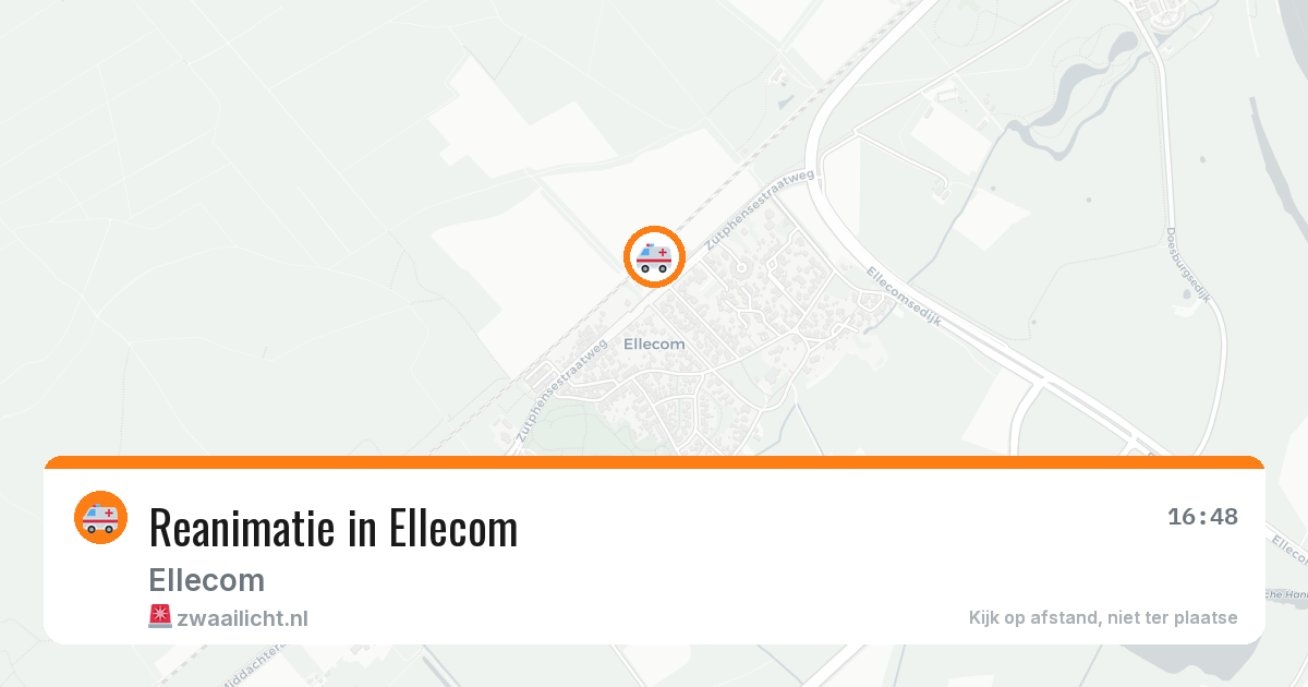 Reanimatie in Ellecom — 8 mei 2026