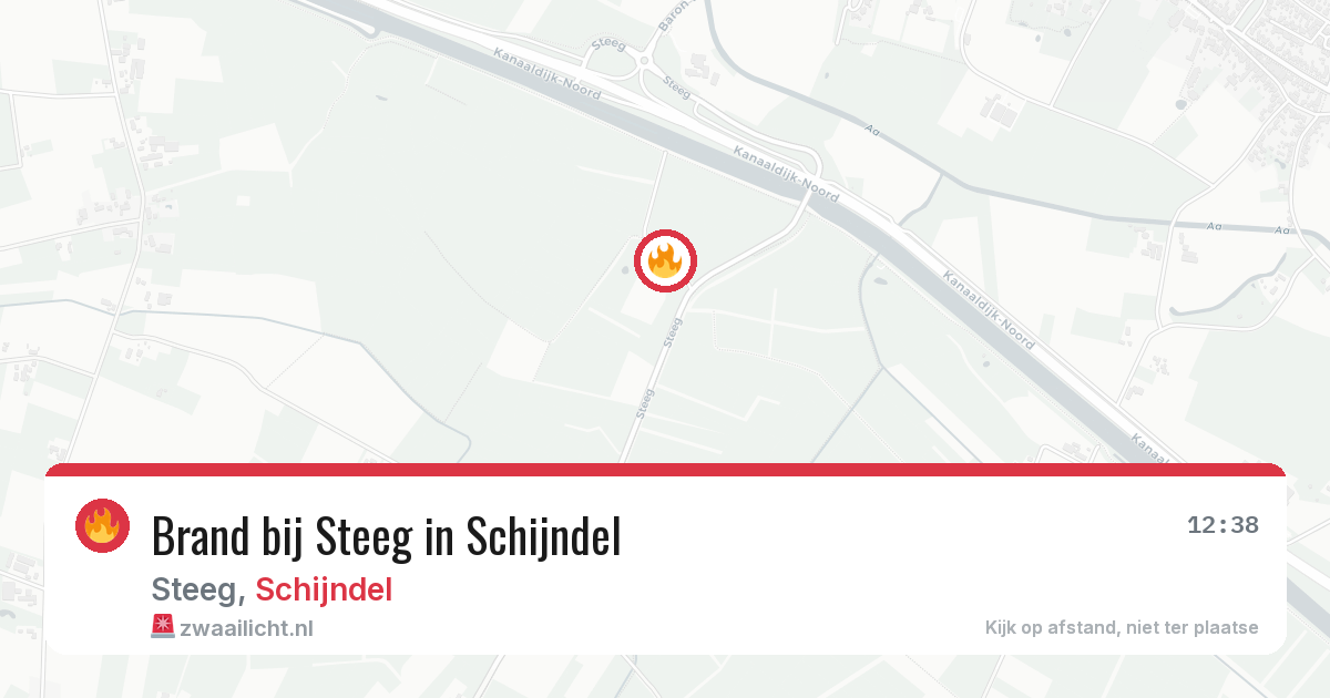 Brand bij Steeg in Schijndel — 10 aug 2026