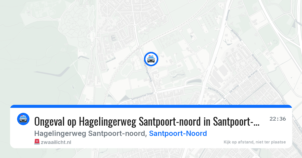 Ongeval op Hagelingerweg Santpoort-noord in Santpoort-Noord — 7 aug 2026