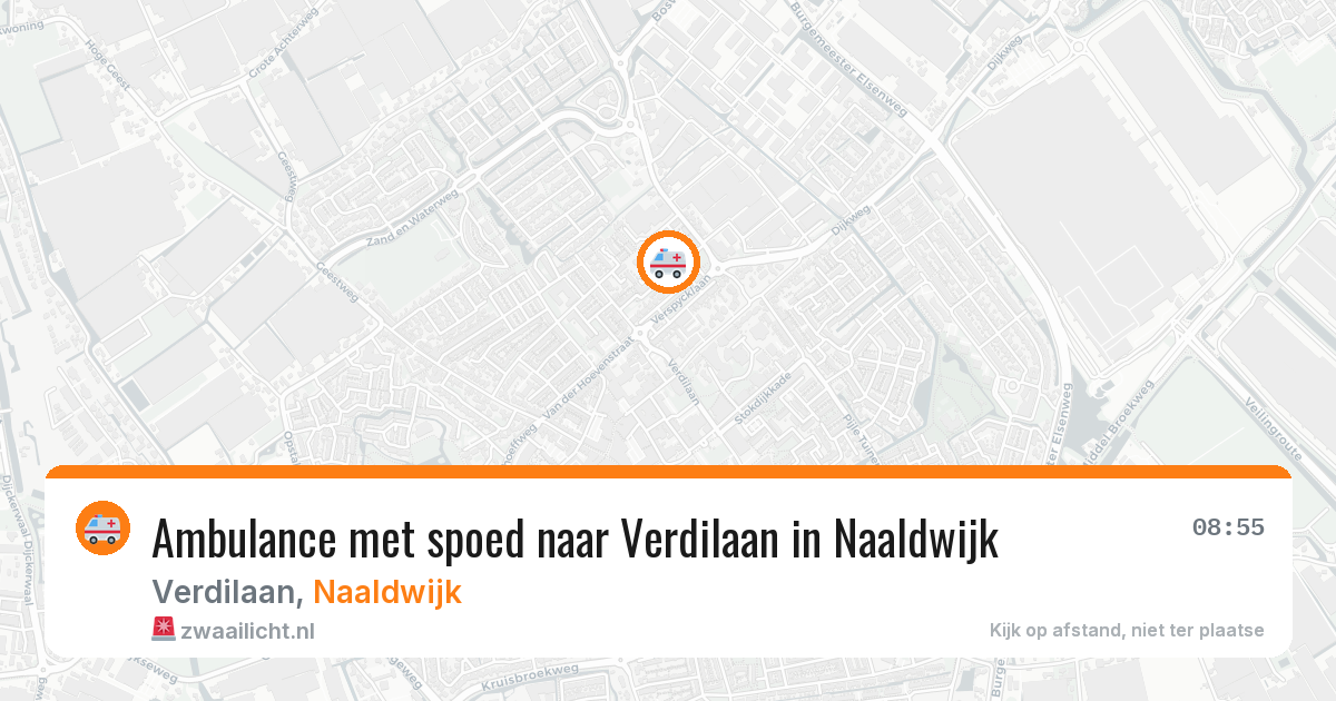 Ambulance met spoed naar Verdilaan in Naaldwijk — 20 jan 2026