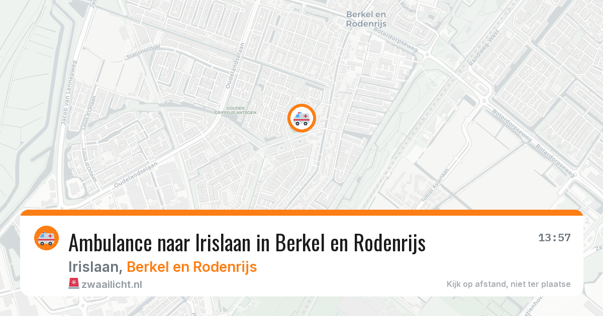 Ambulance naar Irislaan in Berkel en Rodenrijs — 29 jan 2026
