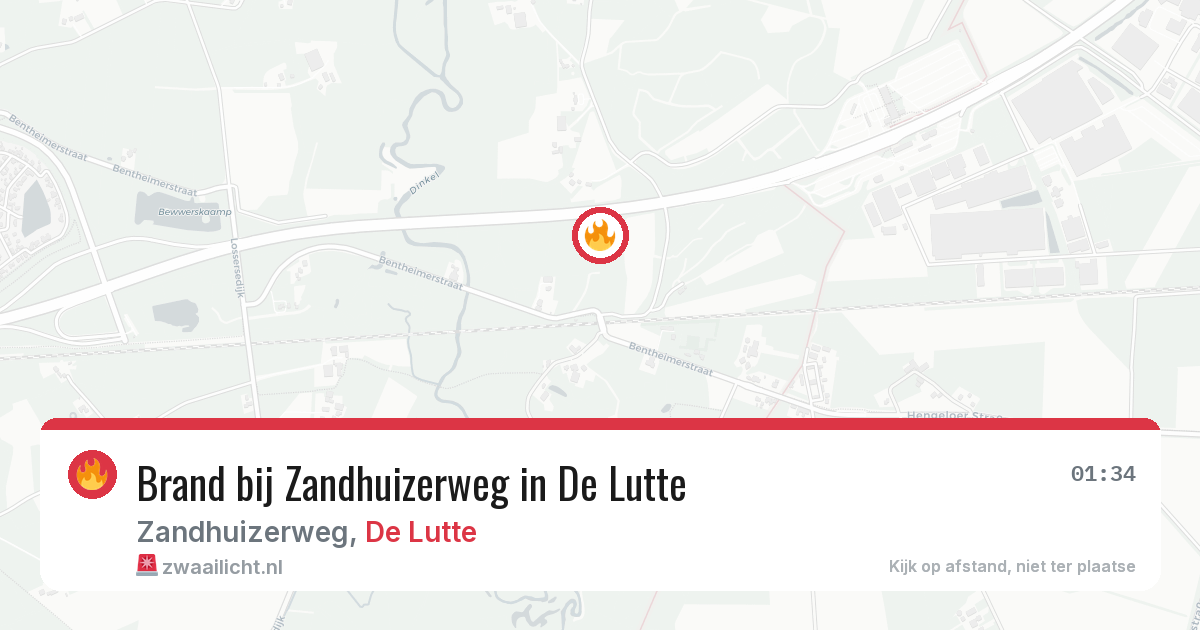 Brand bij Zandhuizerweg in De Lutte — 5 apr 2026
