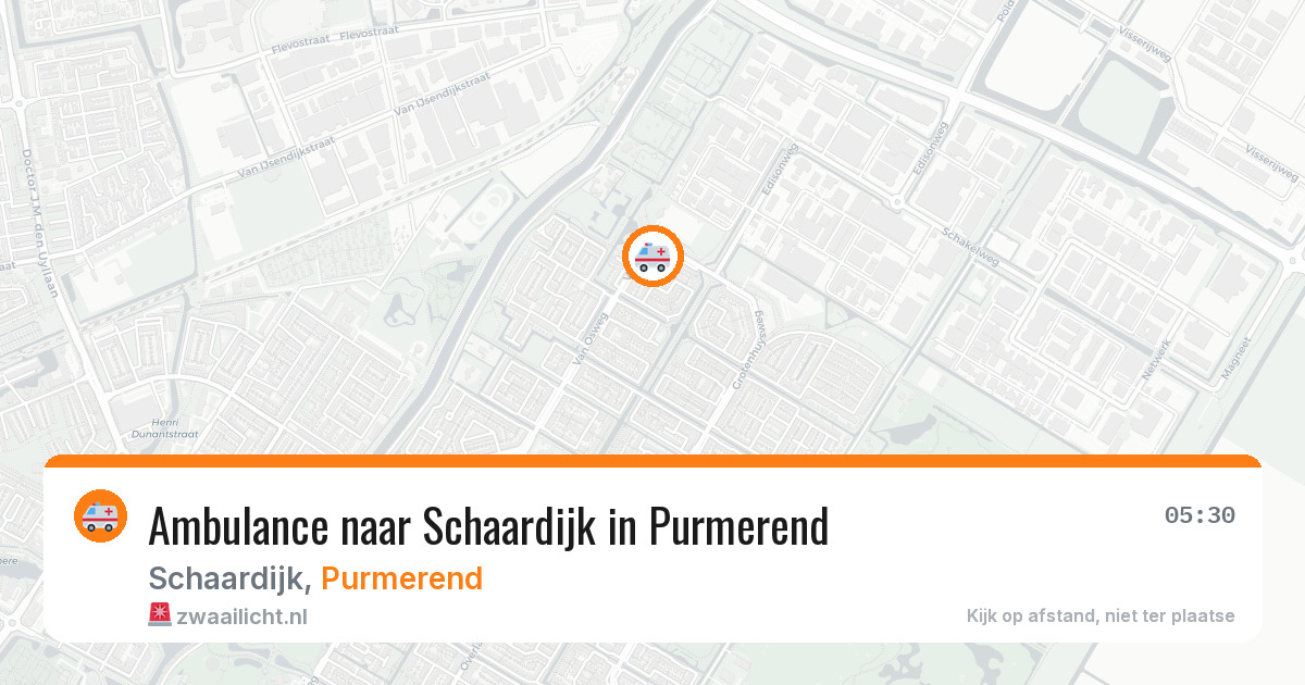 Ambulance naar Schaardijk in Purmerend — 6 jul 2026
