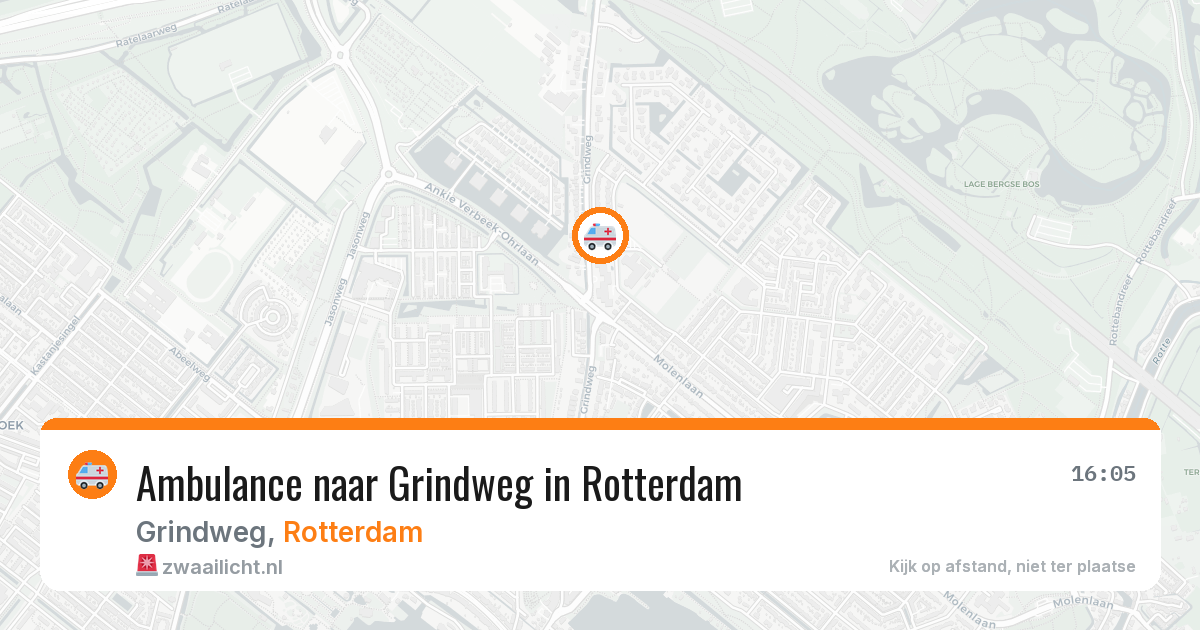 Ambulance naar Grindweg in Rotterdam — 19 jun 2026