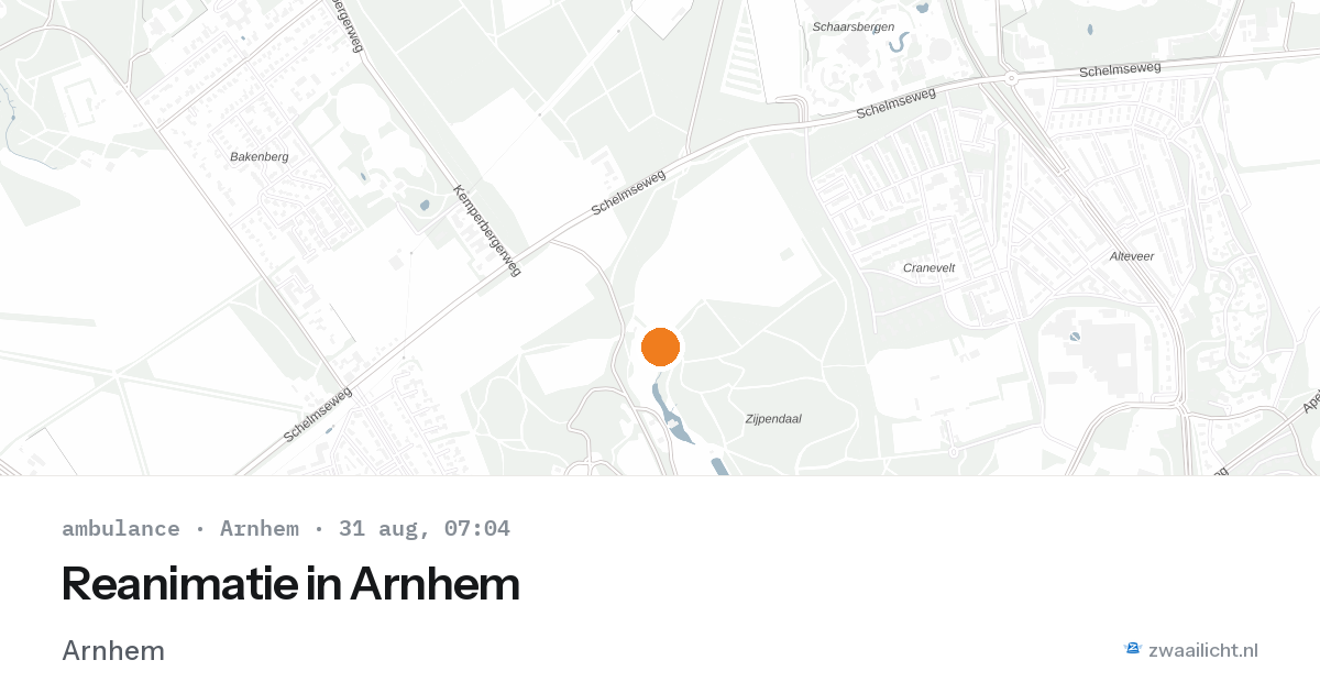 Reanimatie in Arnhem — 31 aug 2026