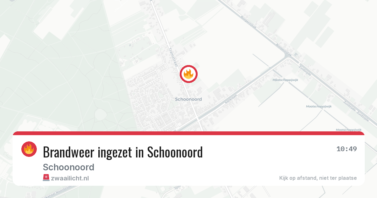 Brandweer ingezet in Schoonoord — 11 apr 2026 | 🚨 Zwaailicht.nl
