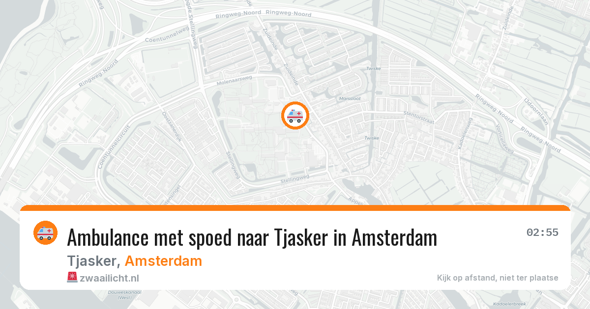 Ambulance met spoed naar Tjasker in Amsterdam — 23 jun 2026