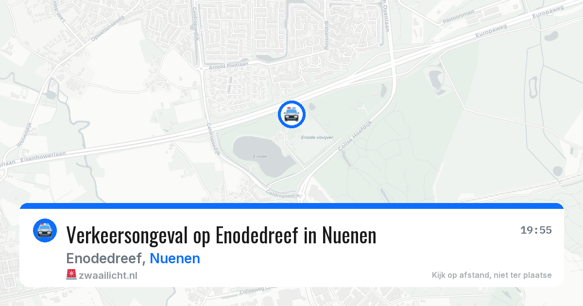 Verkeersongeval op Enodedreef in Nuenen — 21 jun 2026