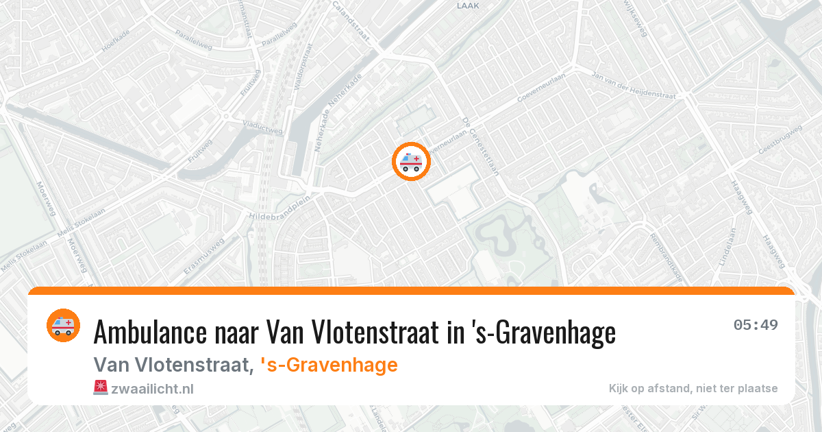 Ambulance naar Van Vlotenstraat in 's-Gravenhage — 2 apr 2026
