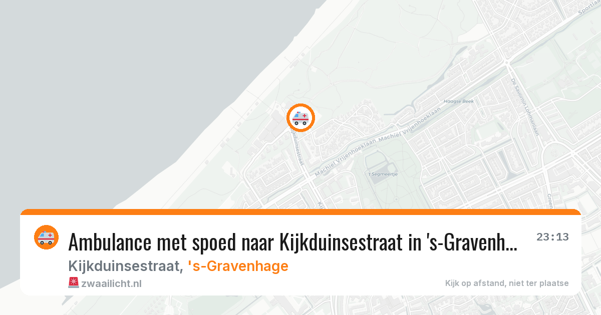 Ambulance met spoed naar Kijkduinsestraat in 's-Gravenhage — 27 jun 2026