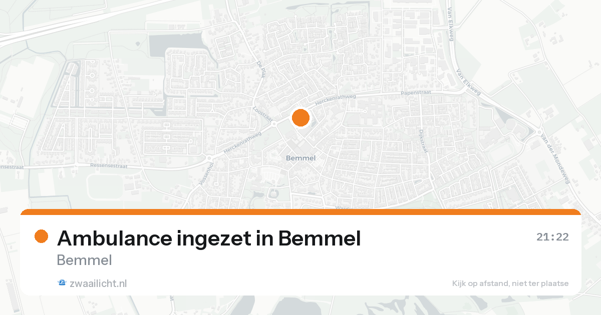 Ambulance ingezet in Bemmel — 7 feb 2026
