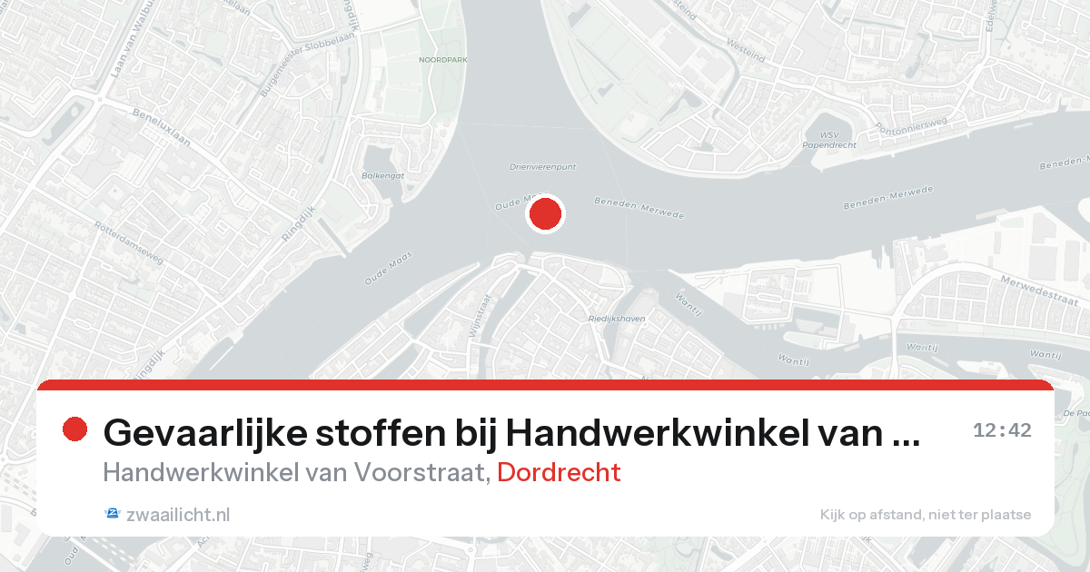 Gevaarlijke stoffen bij Handwerkwinkel van Voorstraat in Dordrecht — 7 feb 2026