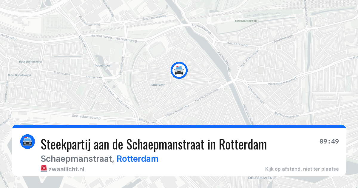 Steekpartij aan de Schaepmanstraat in Rotterdam — 8 aug 2026