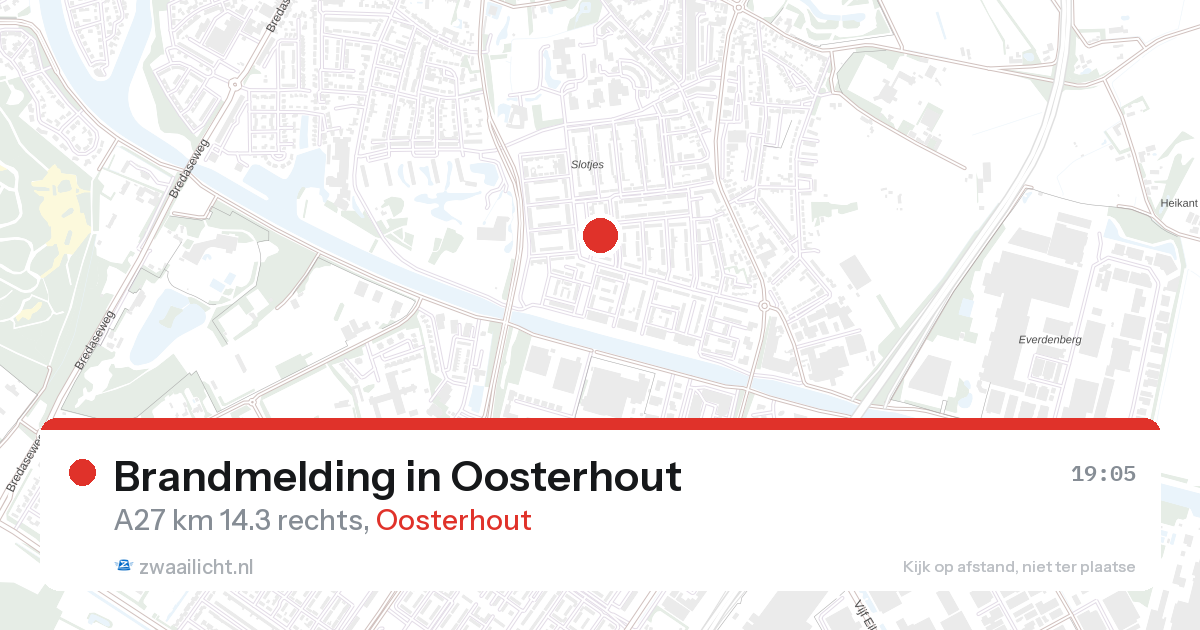 Brandmelding in Oosterhout — 15 feb 2026