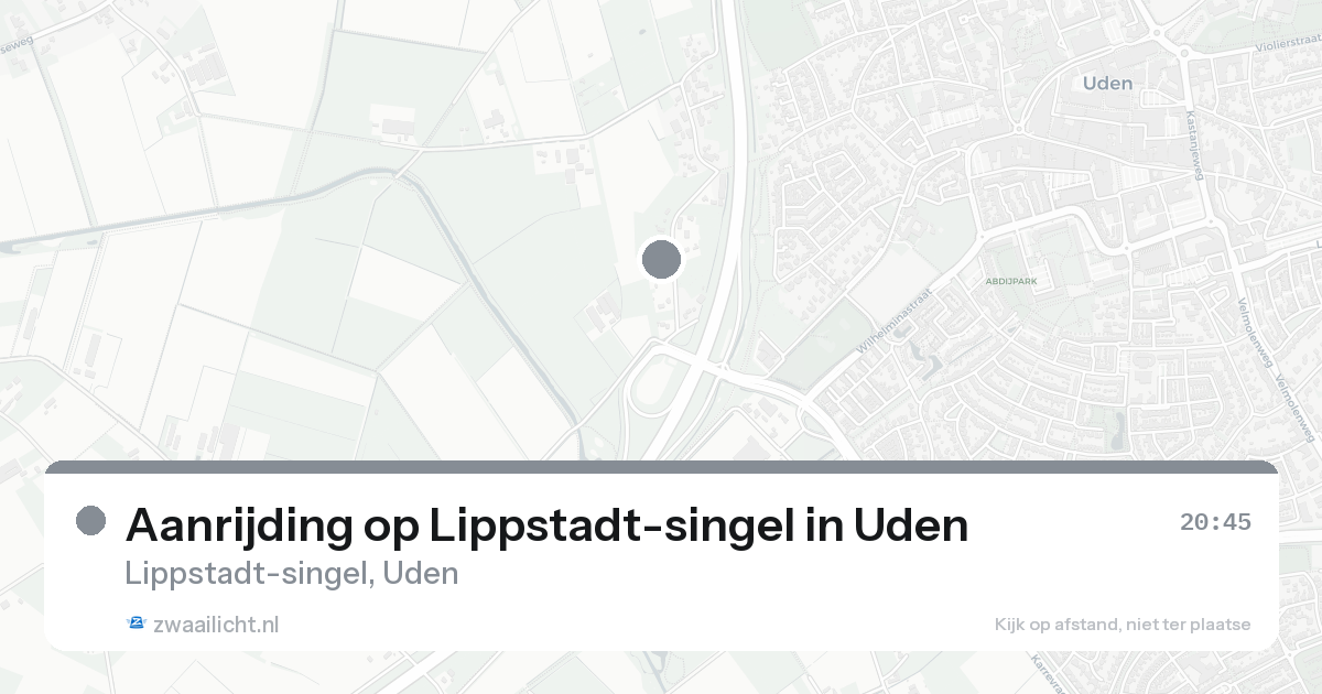 Aanrijding op Lippstadt-singel in Uden — 31 jan 2026