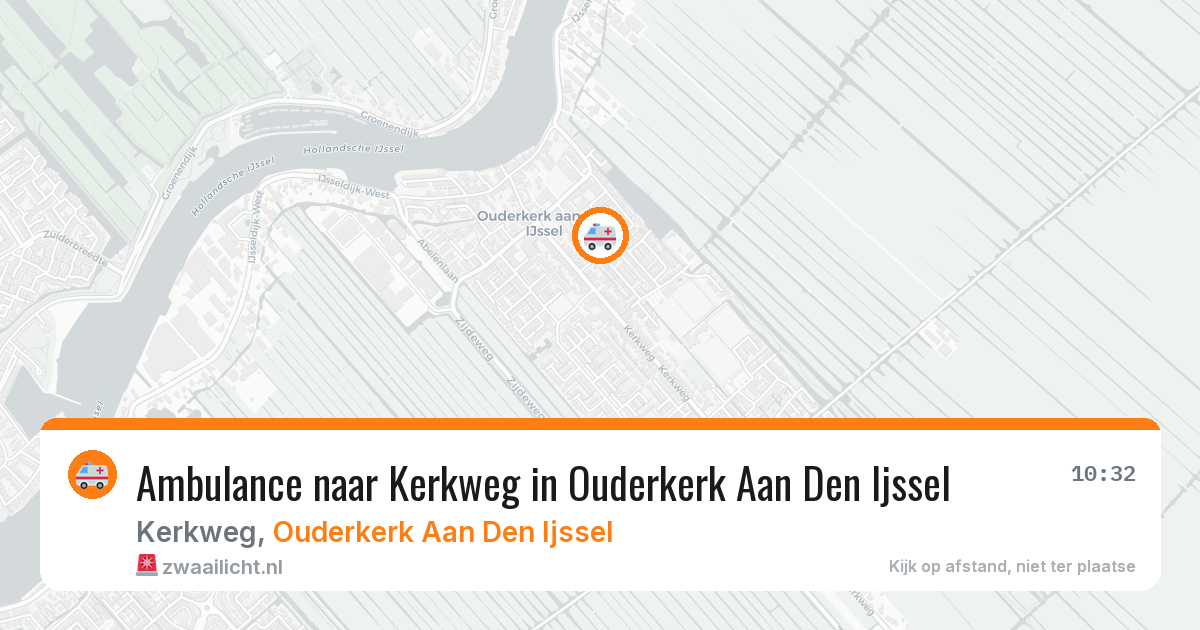 Ambulance naar Kerkweg in Ouderkerk Aan Den Ijssel — 2 mrt 2026