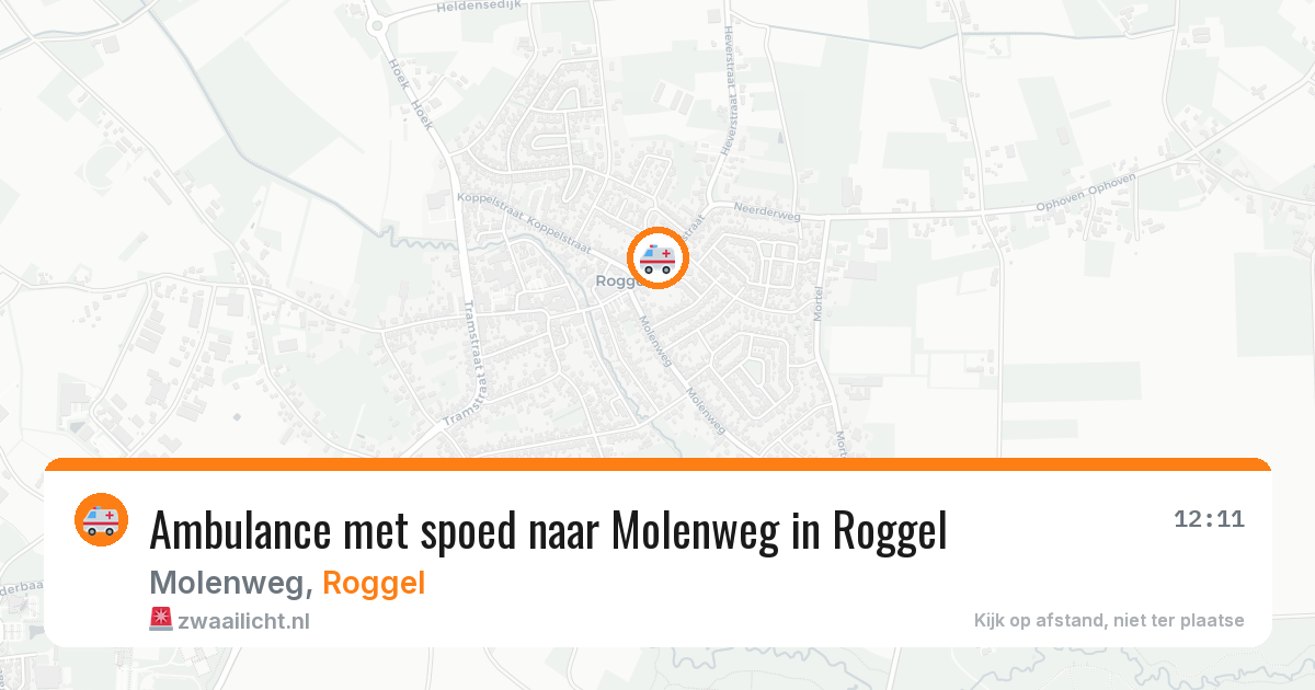 Ambulance met spoed naar Molenweg in Roggel — 14 apr 2026