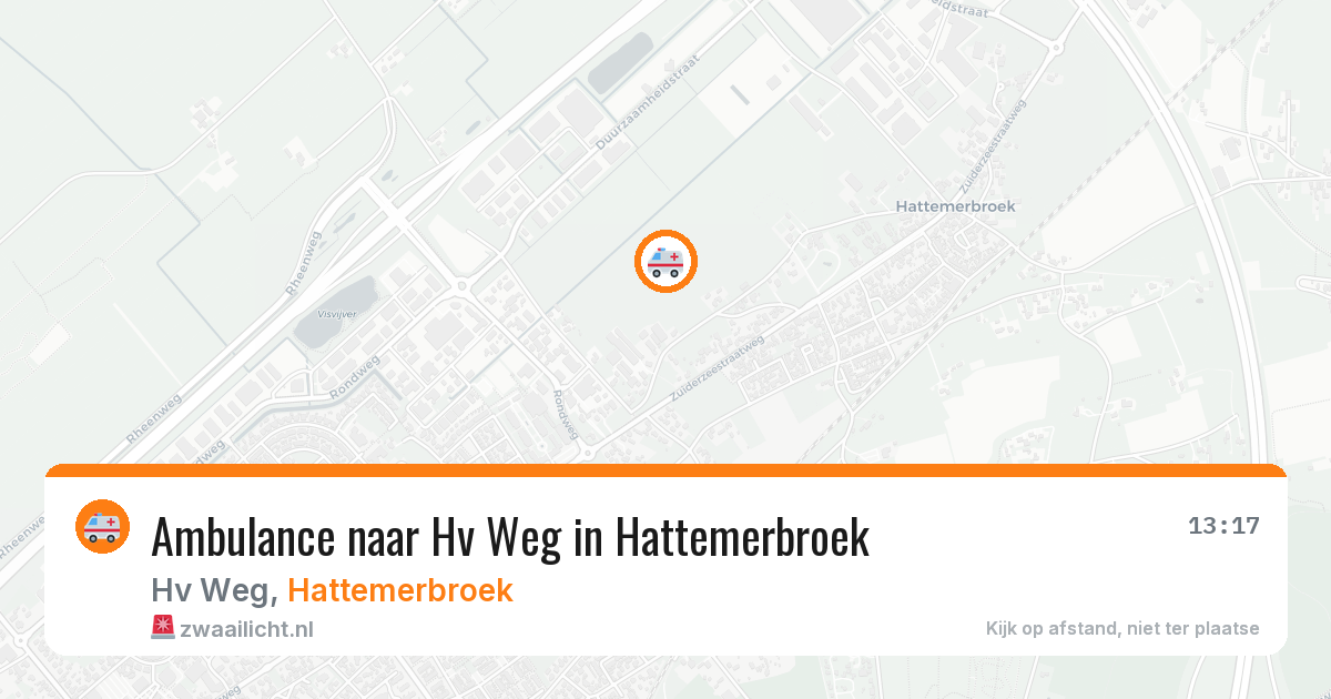 Ambulance naar Hv Weg in Hattemerbroek — 8 jun 2026
