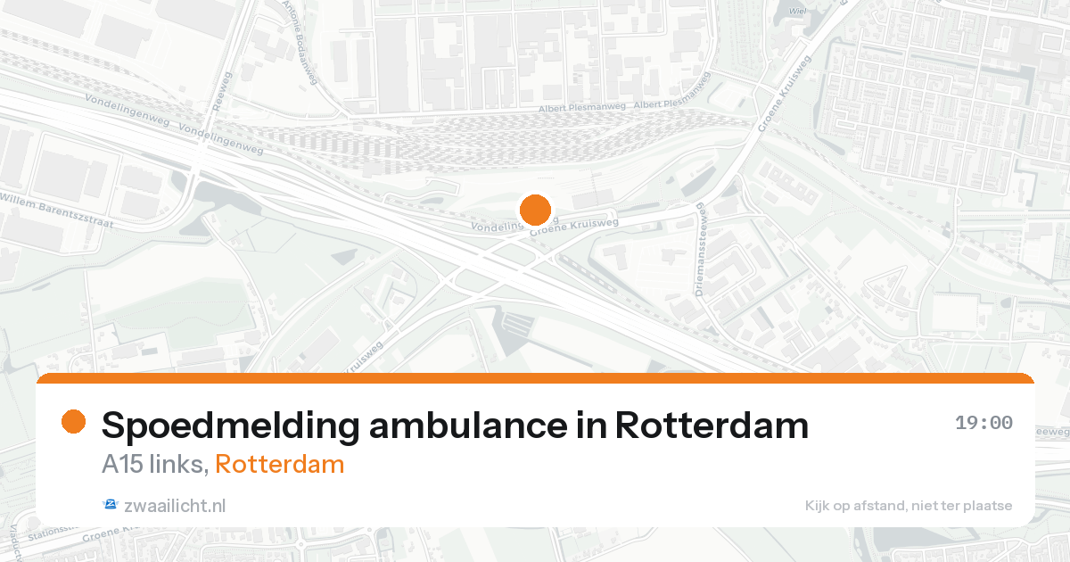Spoedmelding ambulance in Rotterdam — 19 aug 2026