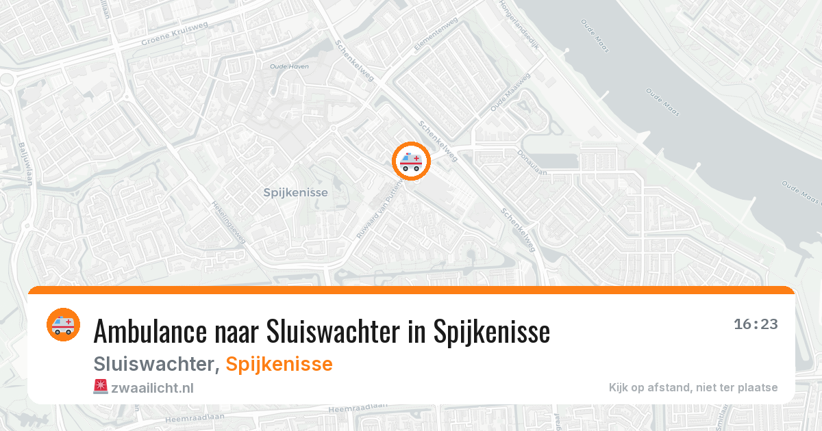 Ambulance naar Sluiswachter in Spijkenisse — 14 mei 2026