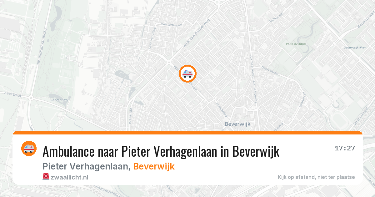 Ambulance naar Pieter Verhagenlaan in Beverwijk — 22 jul 2026
