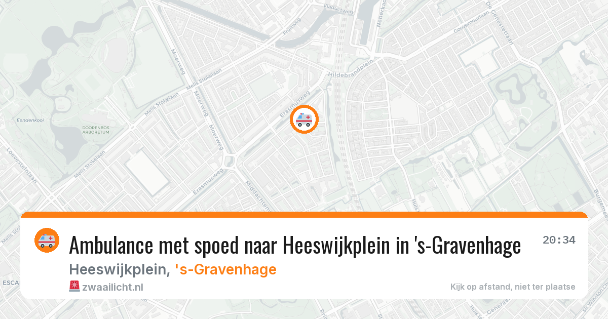 Ambulance met spoed naar Heeswijkplein in 's-Gravenhage — 6 apr 2026