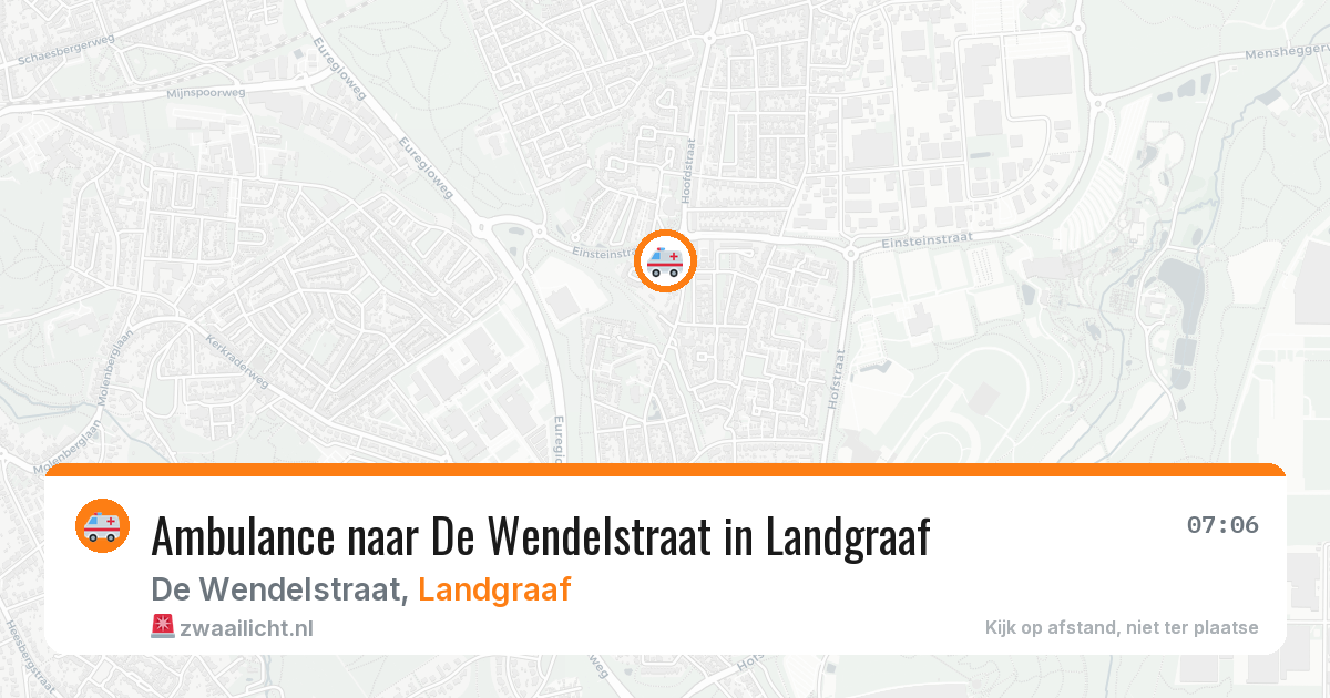 Ambulance naar De Wendelstraat in Landgraaf — 22 jun 2026