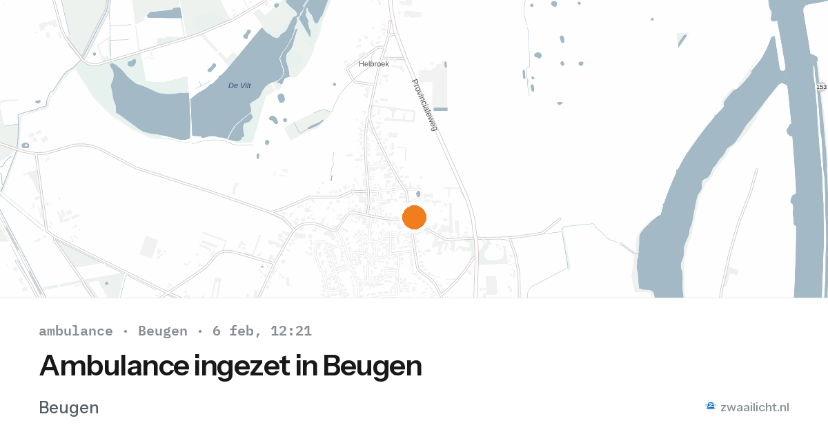 Ambulance ingezet in Beugen — 6 feb 2026