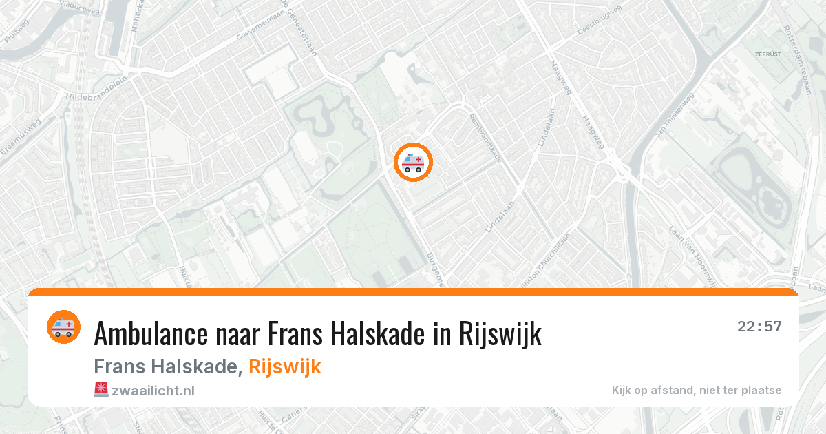 Ambulance naar Frans Halskade in Rijswijk — 18 mrt 2026