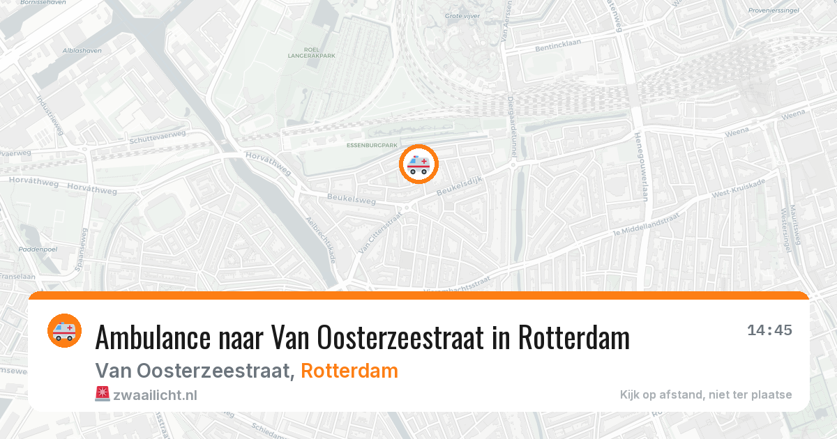 Ambulance naar Van Oosterzeestraat in Rotterdam — 4 jul 2026