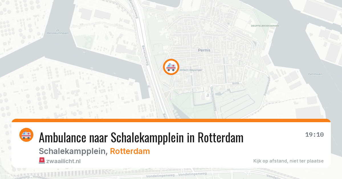 Ambulance naar Schalekampplein in Rotterdam — 31 mrt 2026