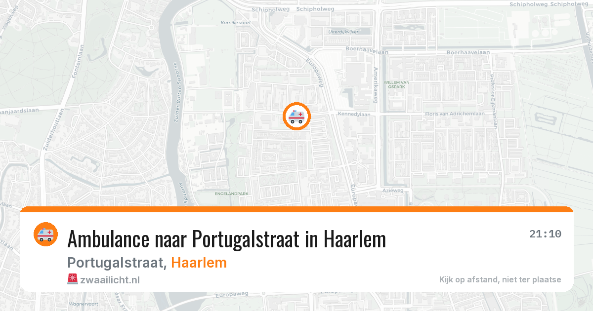 Ambulance naar Portugalstraat in Haarlem — 29 mei 2026