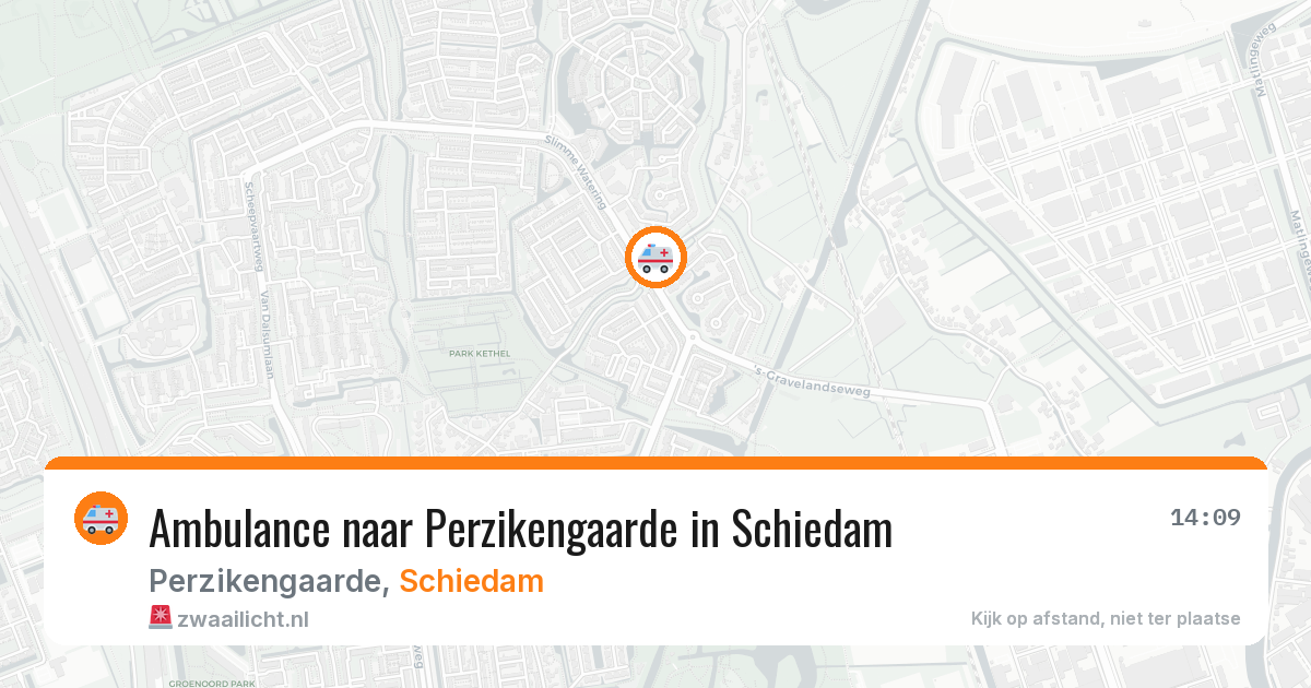 Ambulance naar Perzikengaarde in Schiedam — 26 jun 2026