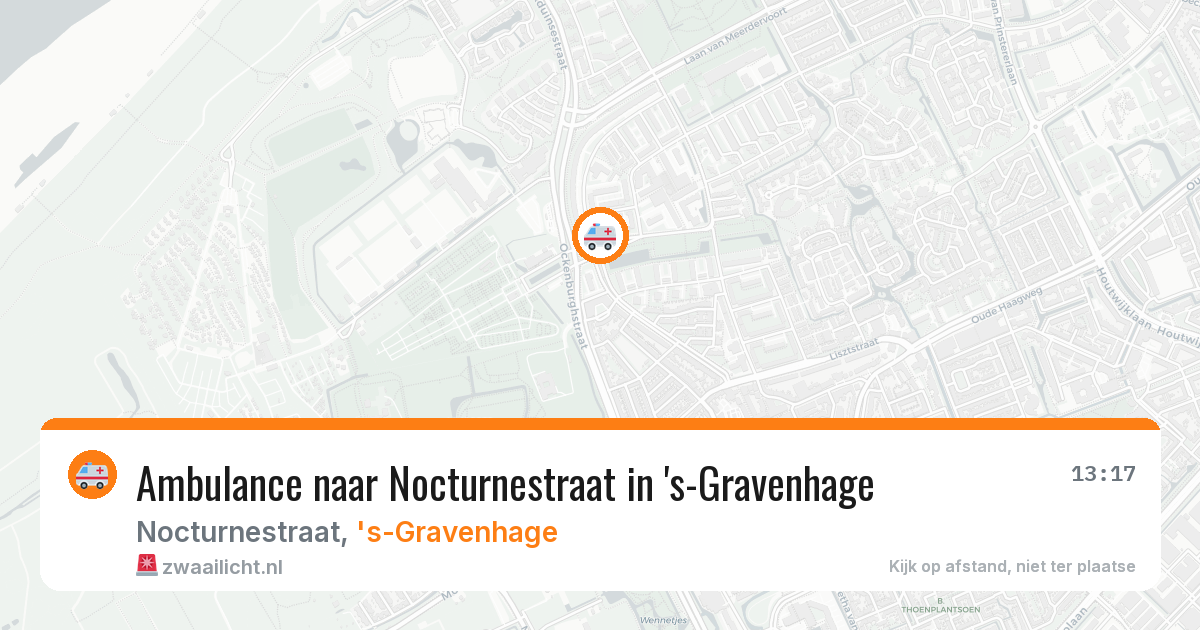 Ambulance naar Nocturnestraat in 's-Gravenhage — 5 jun 2026