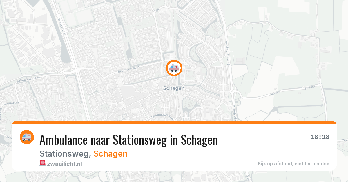 Ambulance naar Stationsweg in Schagen — 15 jun 2026