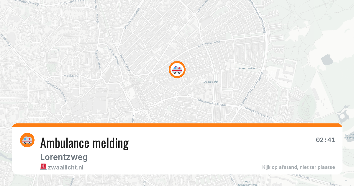 Ambulance melding — 29 apr 2026