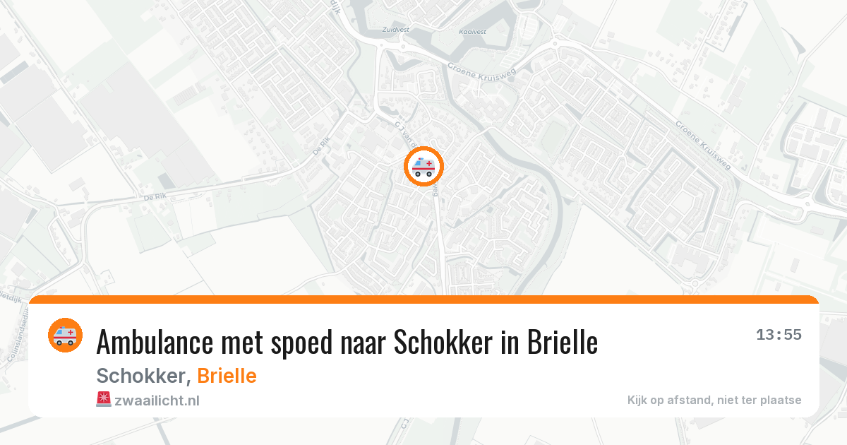Ambulance met spoed naar Schokker in Brielle — 7 jun 2026